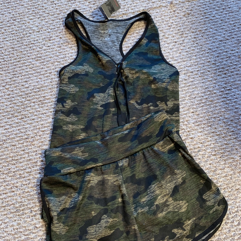 Camo boxers and tank top set